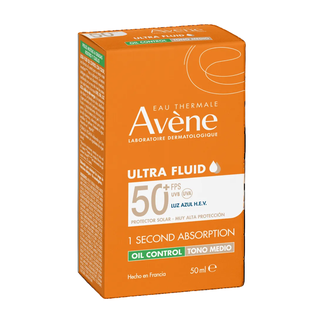 Avène Ultra Fluid Oil Control tono medio SPF50+ 50 ml — imagen oficial