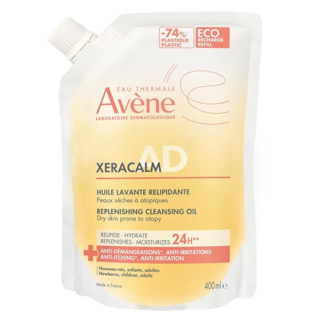 Avene XeraCalm A.D aceite limpiador relipidizante recarga 400 ml