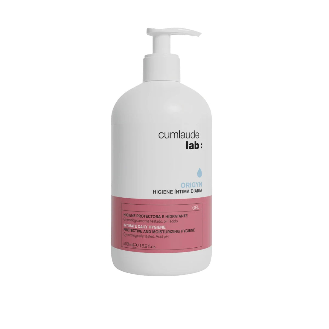 Envase original de Origyn Higiene Íntima Diaria Gel 500 ml