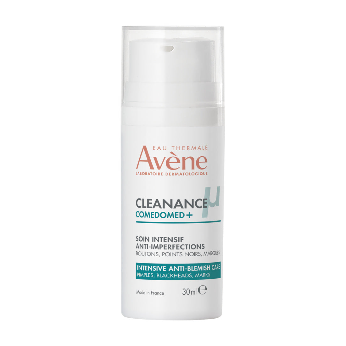 Avène Cleanance Comedomed+ Cuidado Intensivo Antiimperfecciones 30 ml — fotografía real de frente sobre fondo blanco