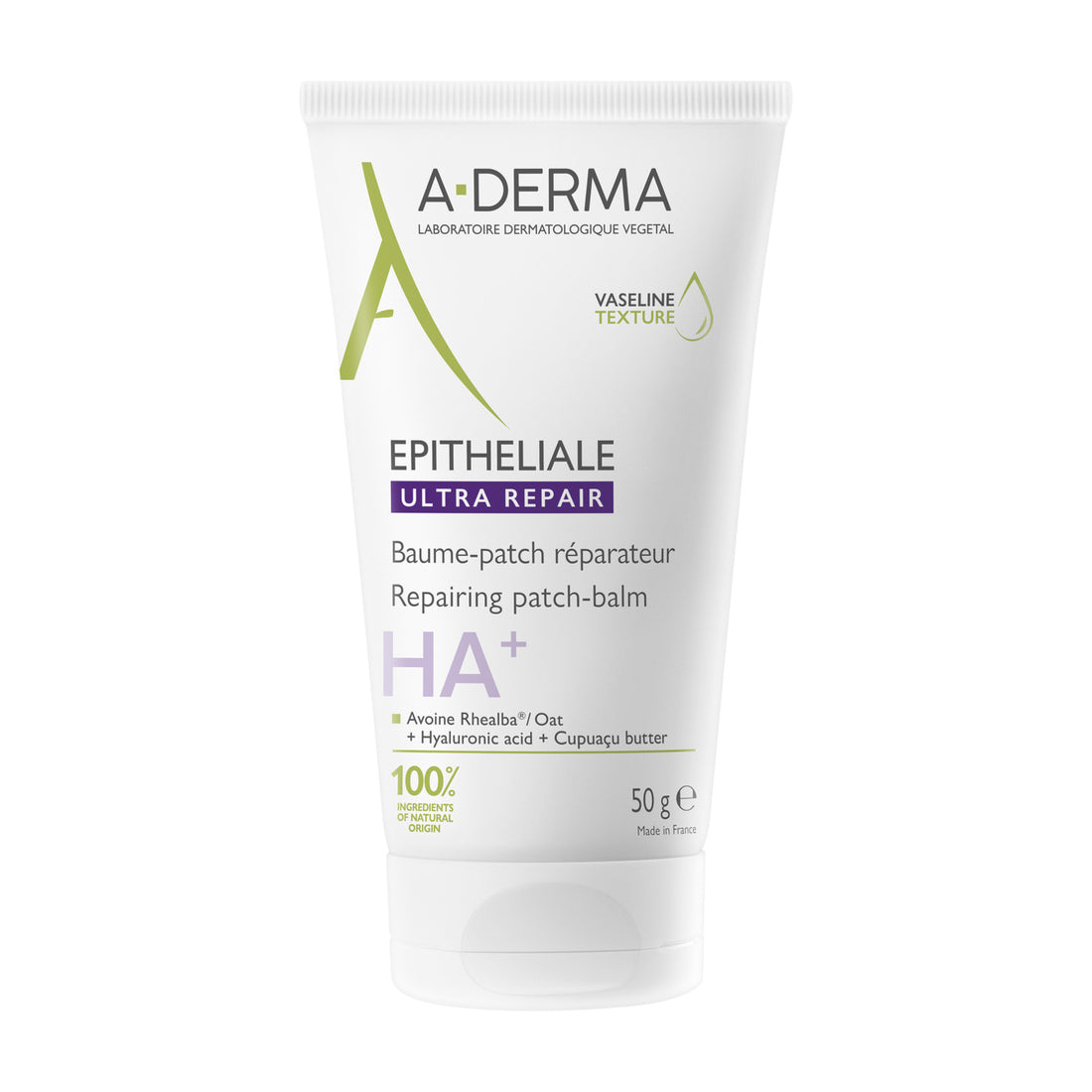 A-Derma Epitheliale Ultra Repair Bálsamo Parche Reparador 50 g — fotografía real de frente sobre fondo blanco