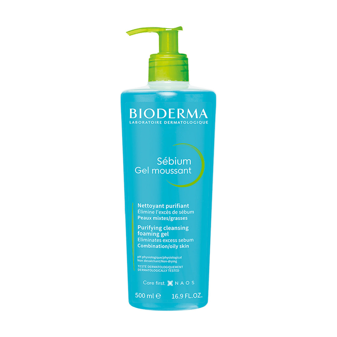 Sébium Gel Moussant 500 ml, envase frontal
