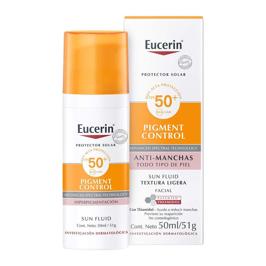Eucerin Sun Pigment Control FPS 50+ sin color 50 ml