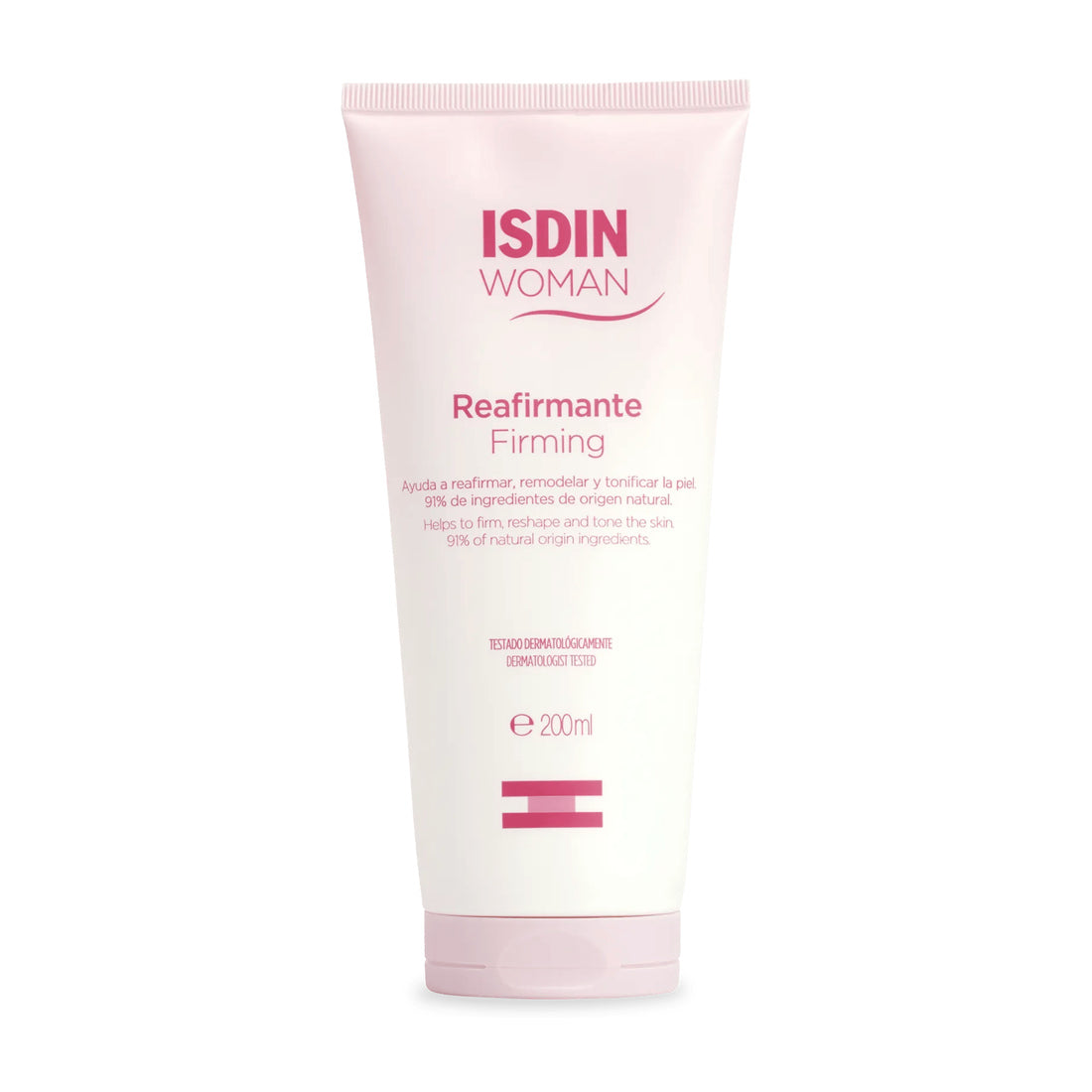 ISDIN Woman Crema Reafirmante 200 ml — fotografía real de frente sobre fondo blanco