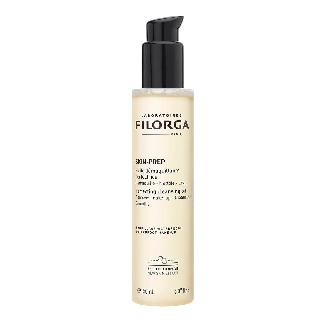 Skinprep Huille Demaquillante, vista frontal sobre fondo blanco