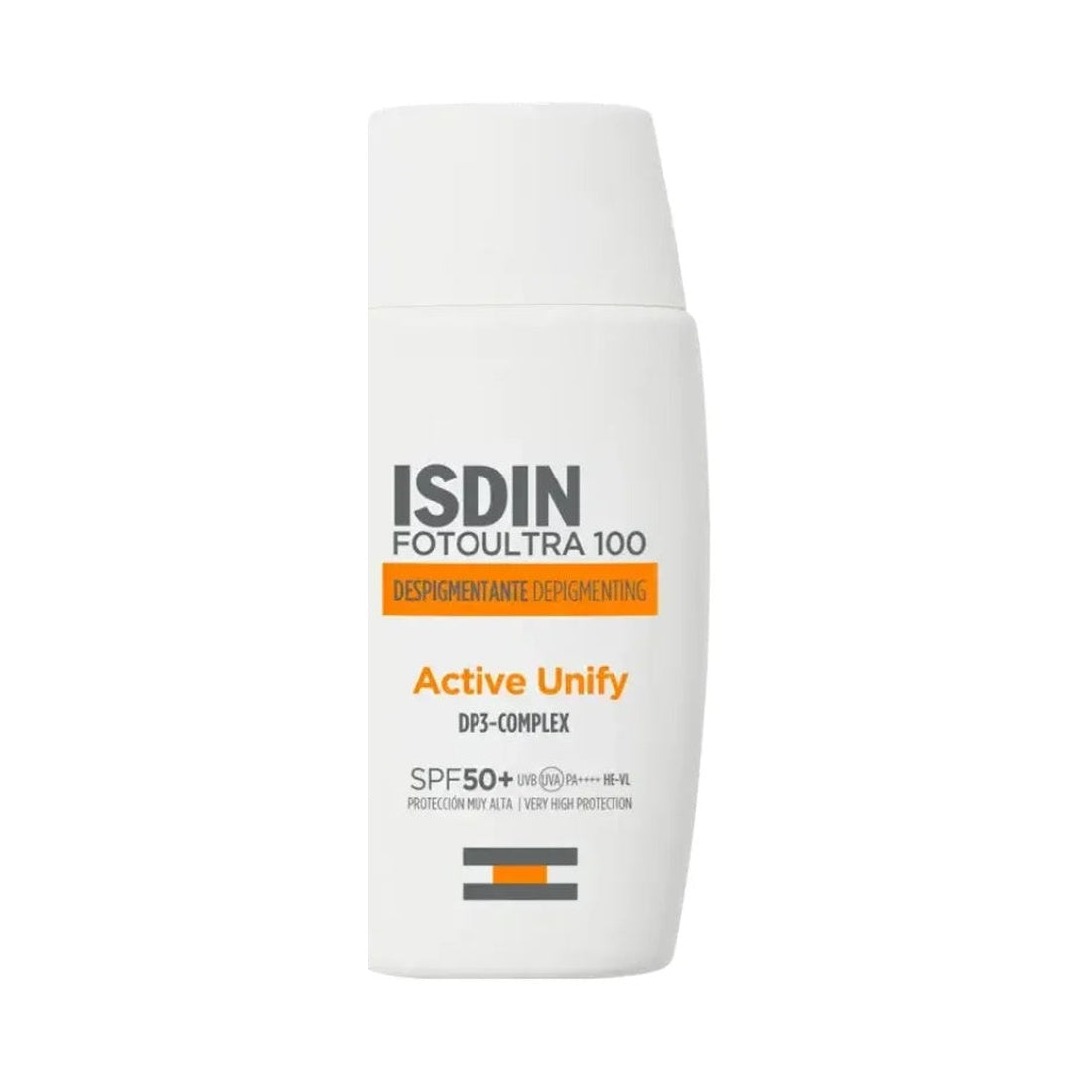 Active Unify SPF 50+ Sin Color — envase frontal sobre fondo blanco