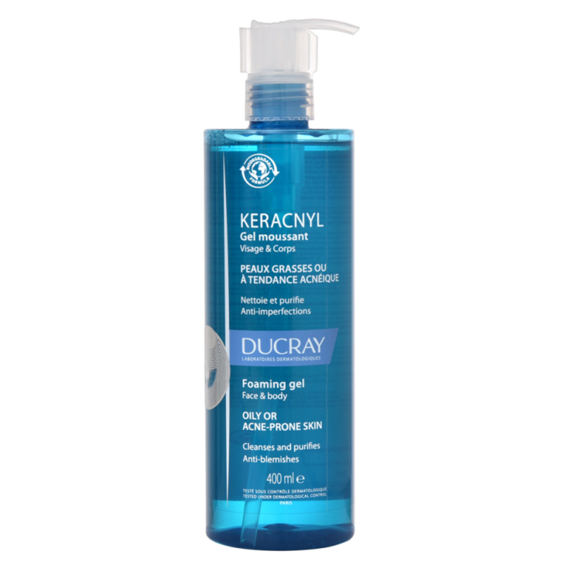 Keracnyl Gel Moussant 400 ml vista frontal