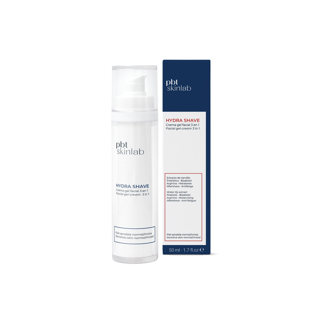 PBT Skinlab Hydra Shave crema gel facial 3 en 1 50 ml