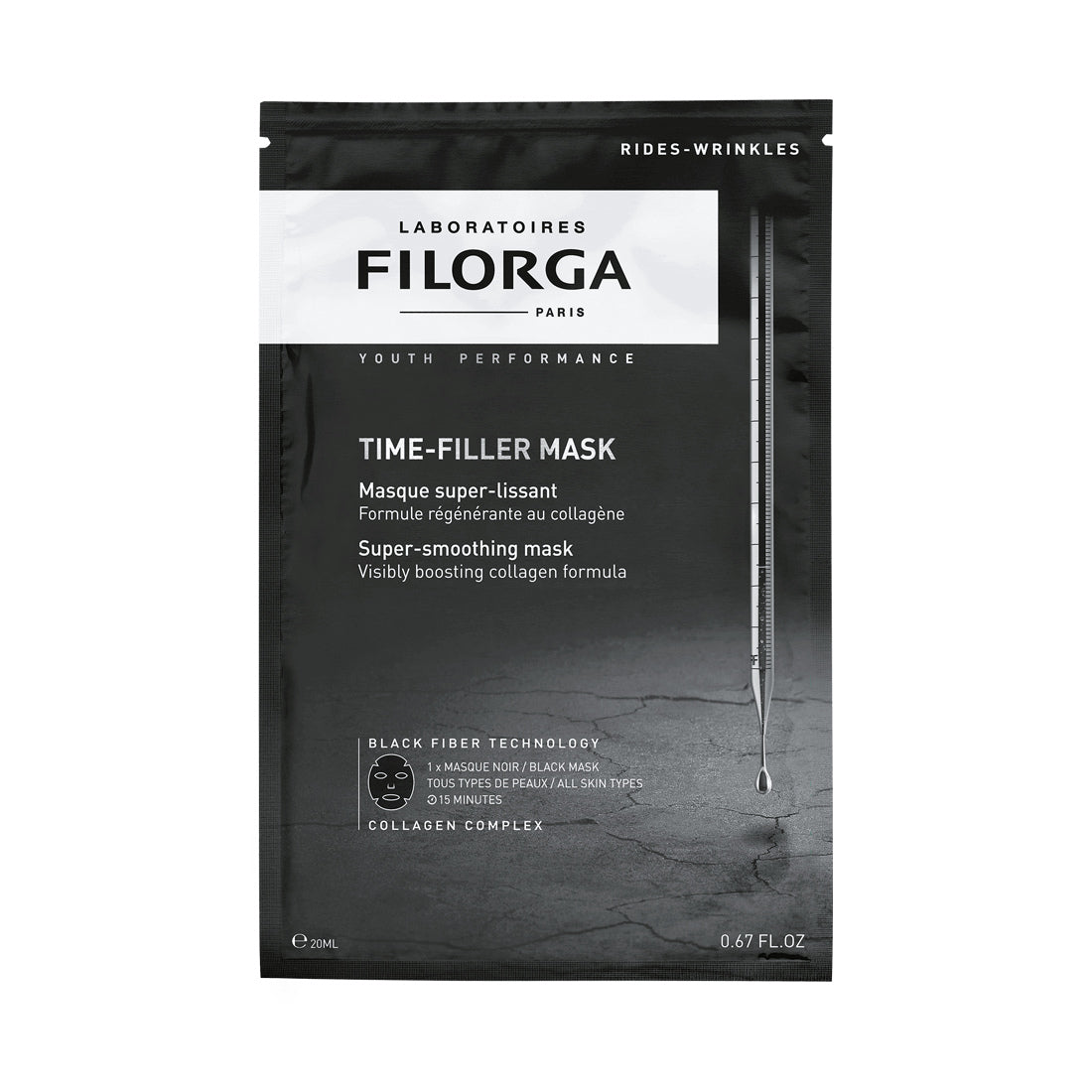 Time-Filler Mask, fotografía de catálogo sobre fondo blanco