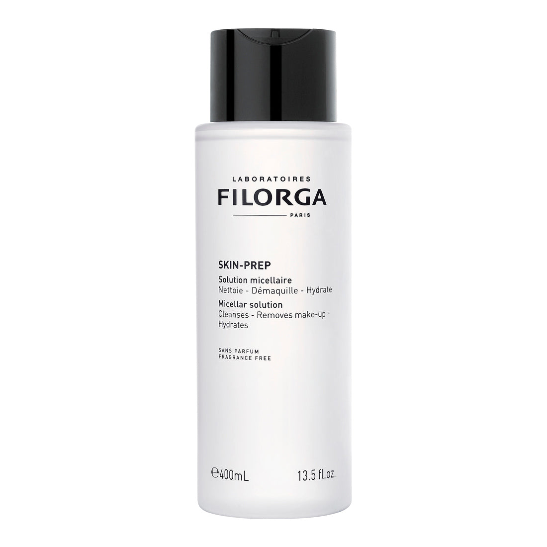 Skin-Prep Solution Micellar, fotografía de catálogo sobre fondo blanco