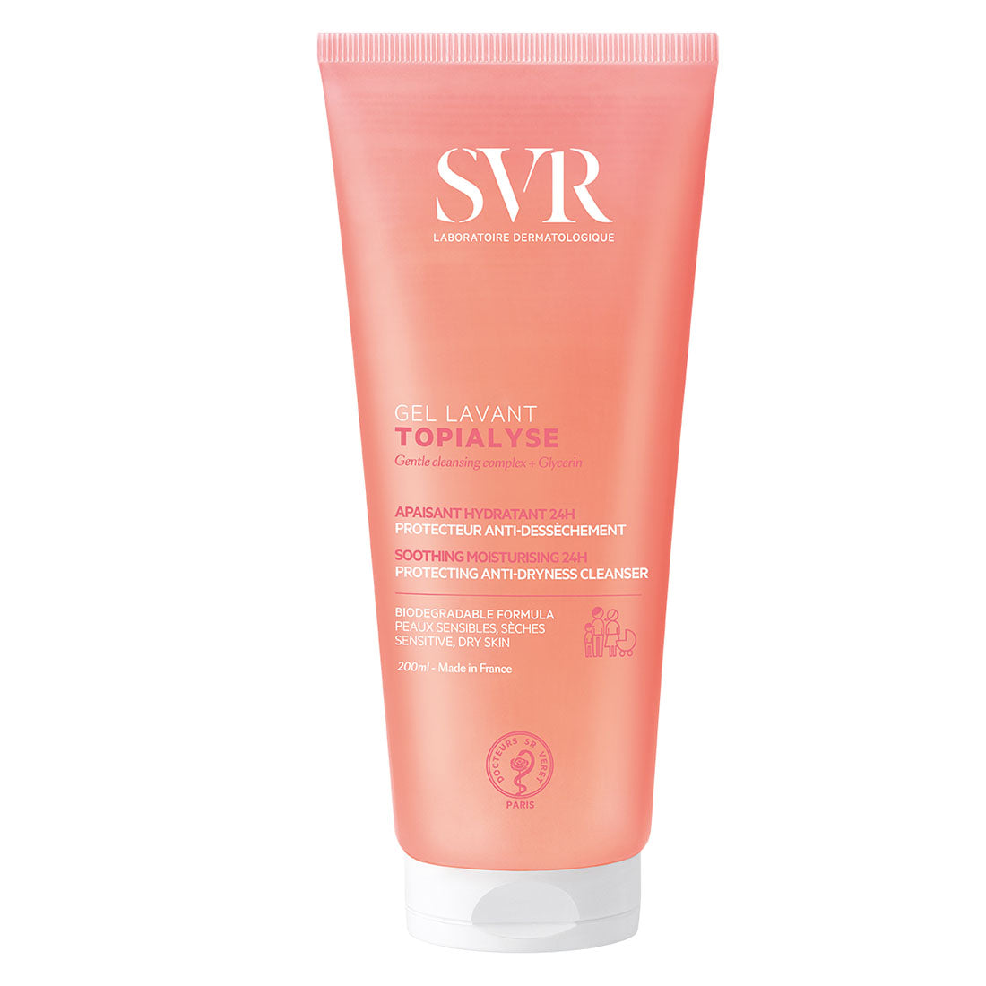 SVR TOPIALYSE Gel Lavant 400 ml — presentación 200 ml