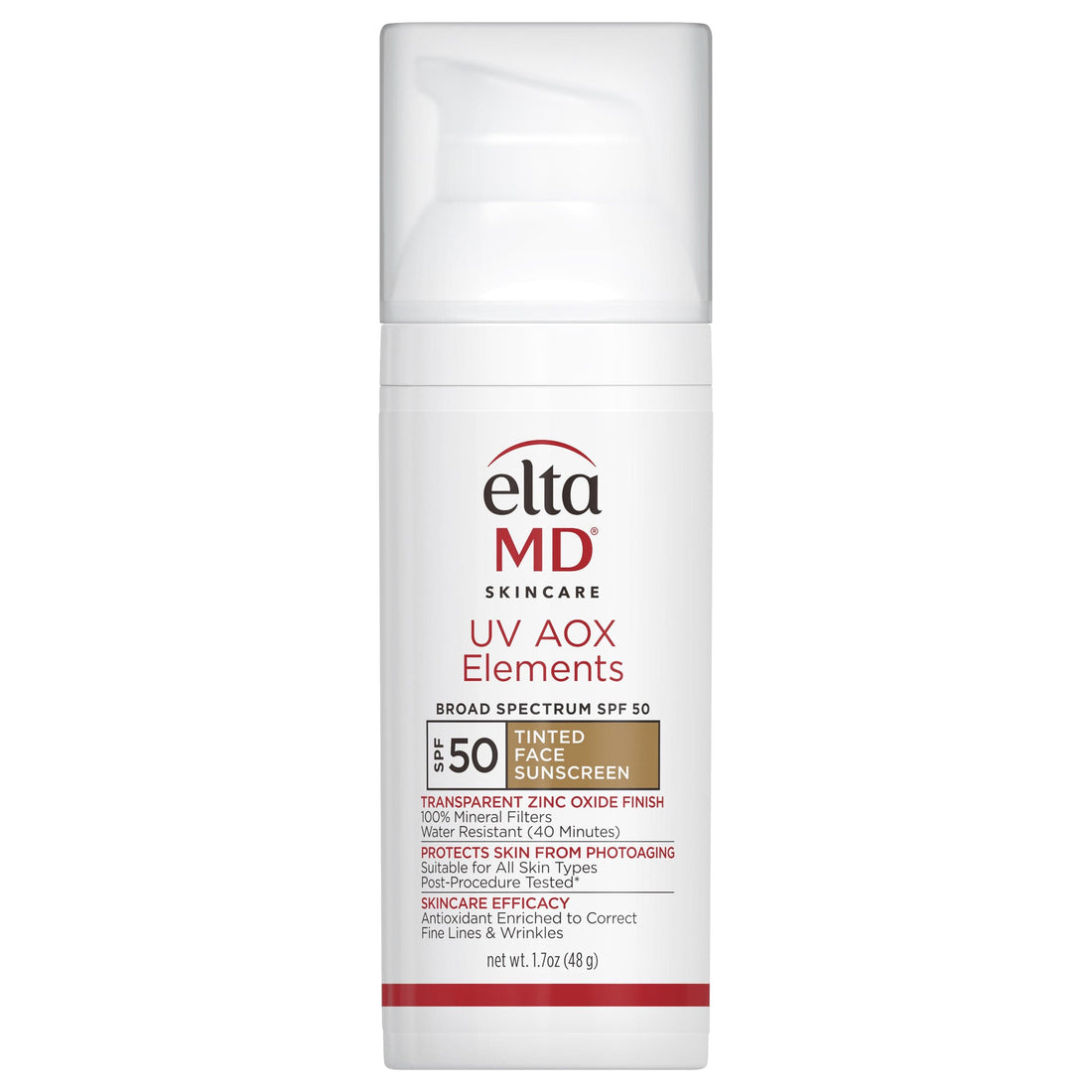 UV AOX Elements SPF 50 con Color 48 g