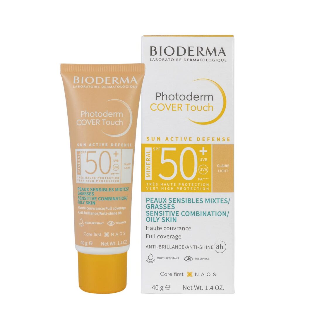 Bioderma Photoderm Cover Touch Mineral SPF 50+ tono claro 40 g