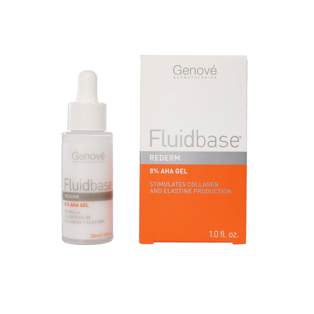 Genové Fluidbase Rederm gel 8% AHA 30 ml