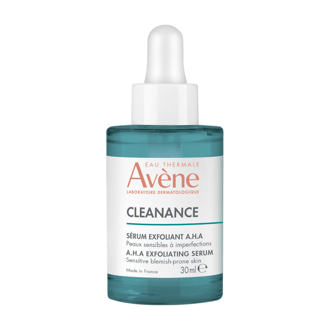 Avène Cleanance A.H.A. Sérum Exfoliante 30 ml — fotografía real de frente sobre fondo blanco
