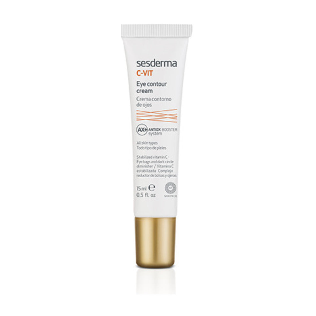 Sesderma C-VIT Crema Contorno de Ojos 15 ml — fotografía real de frente sobre fondo blanco