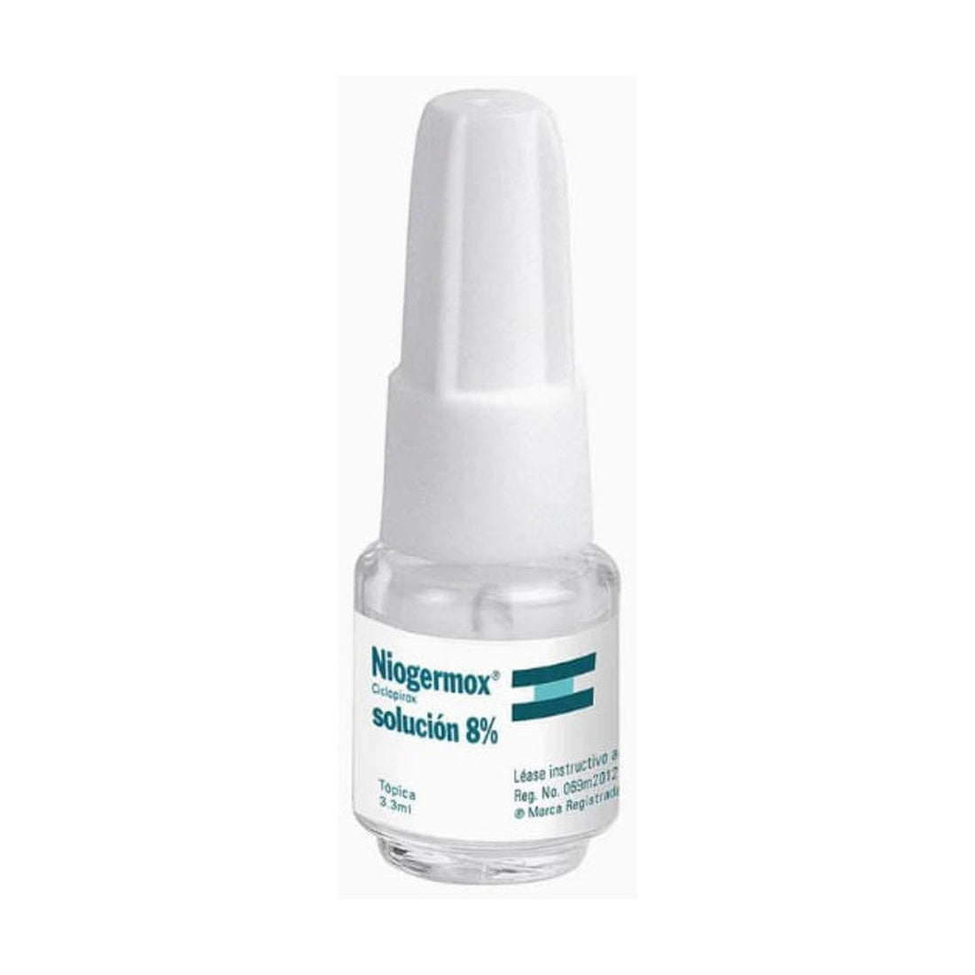 Niogermox Laca Ungueal 3.3 ml, presentación frontal