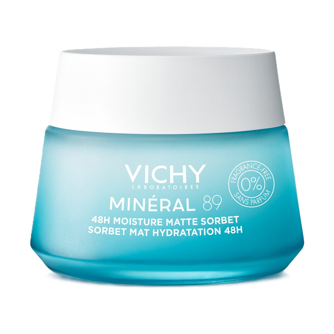 Minéral 89 Aqua Gel Matificante 48 h 50 ml, presentación frontal