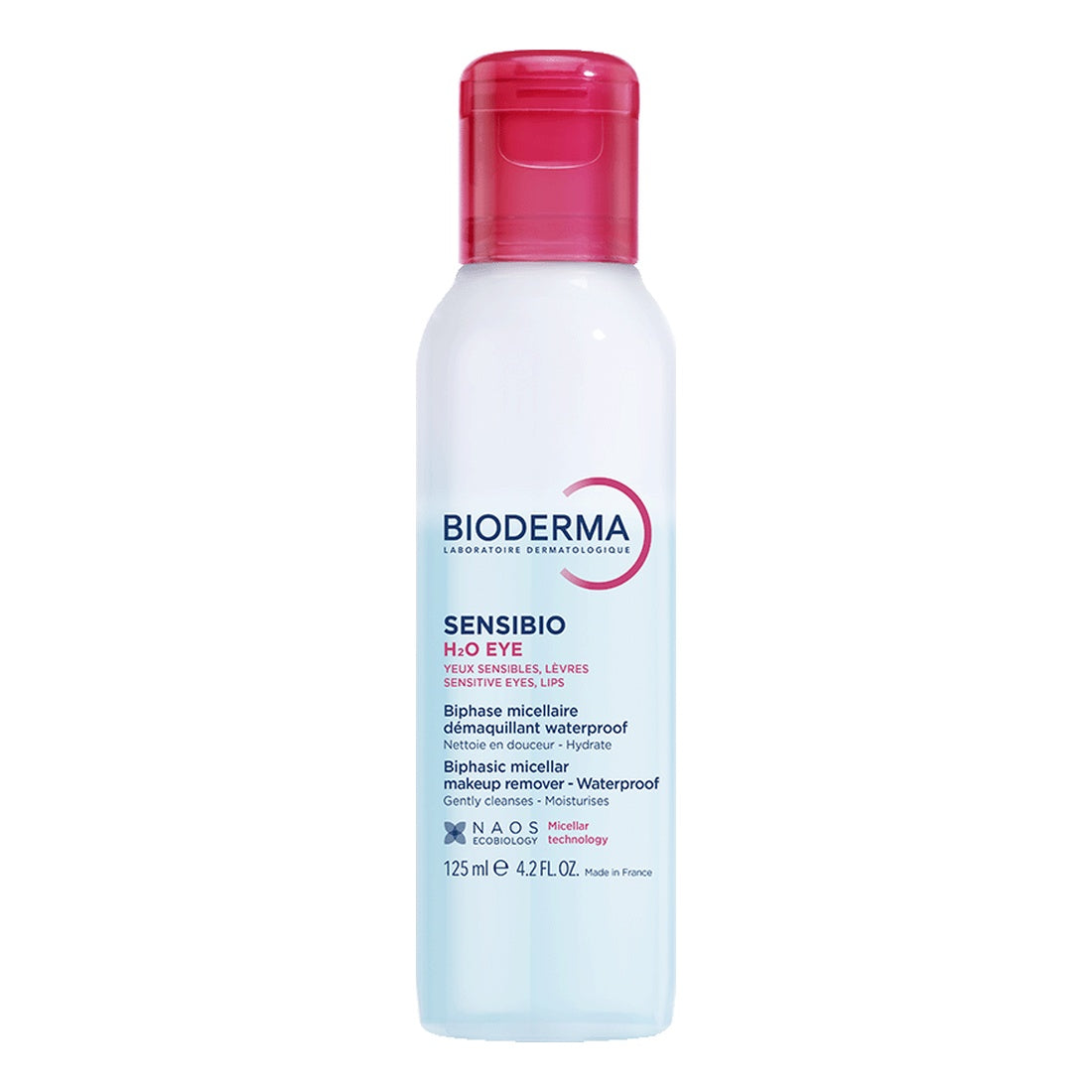 Sensibio H2O Eye Desmaquillante Bifásico 125 ml — envase de frente