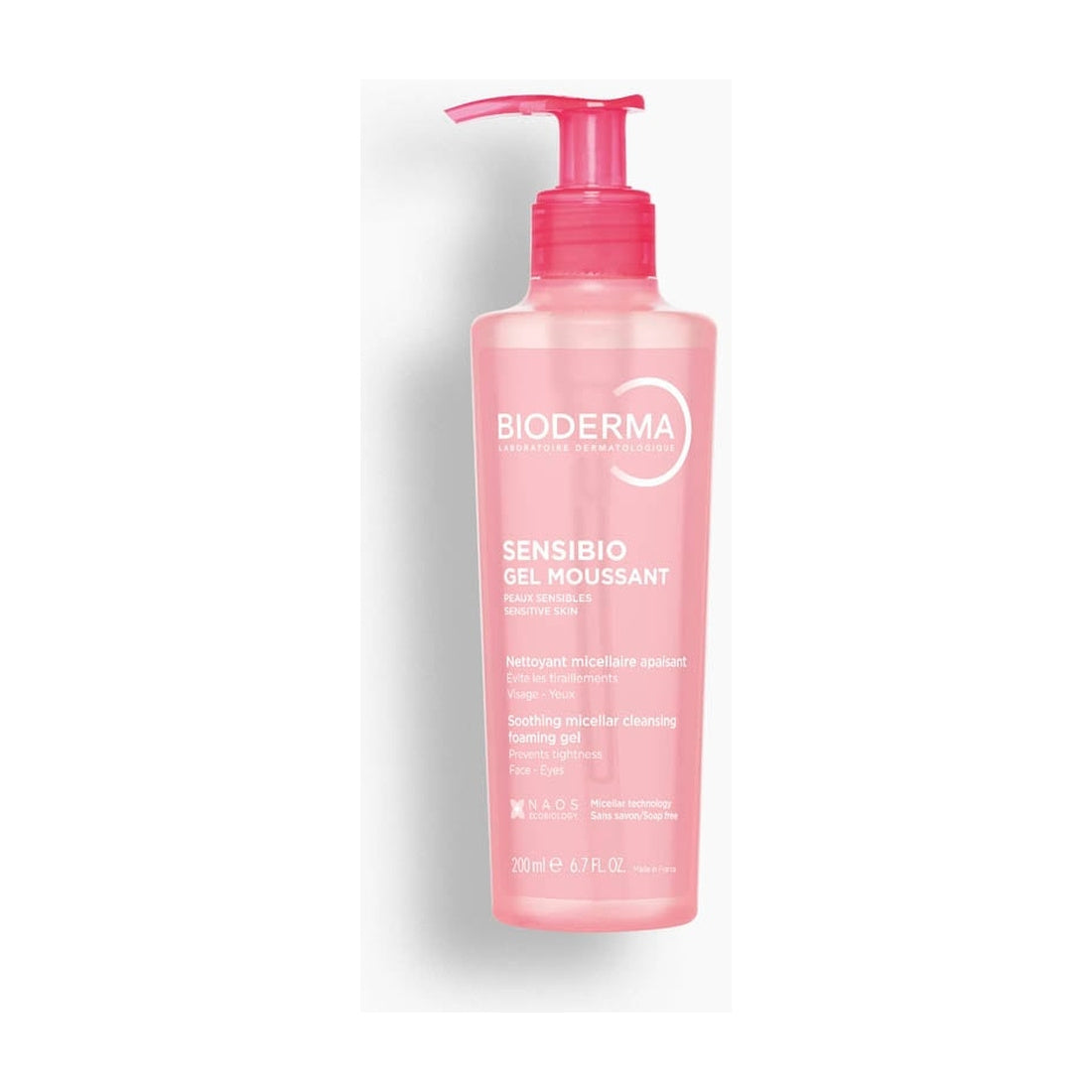 Sensibio Gel Moussant Gel Limpiador 200 ml — fotografía real, vista frontal.