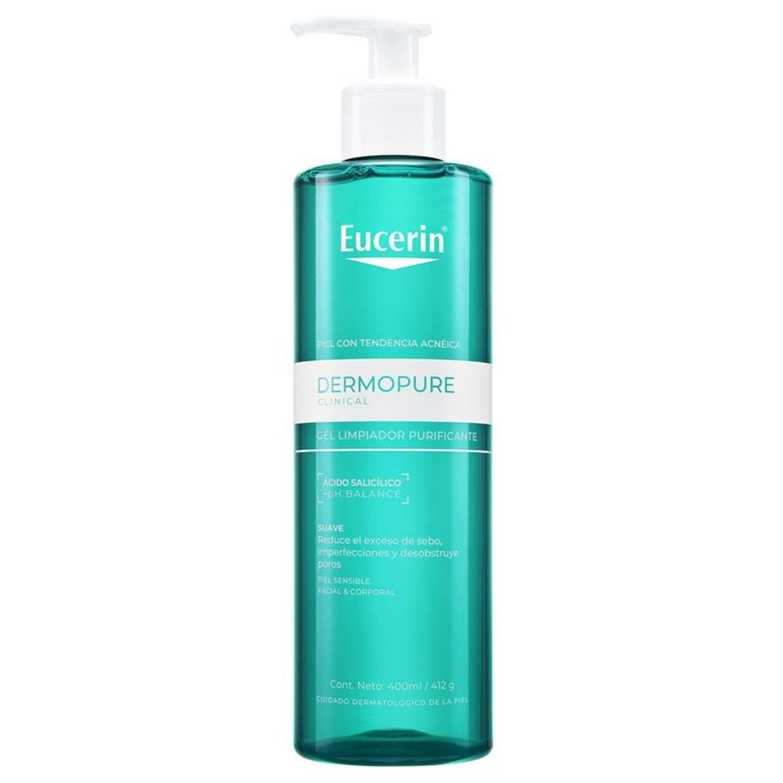 Eucerin DERMOPURE CLINICAL Gel Limpiador 400 ml