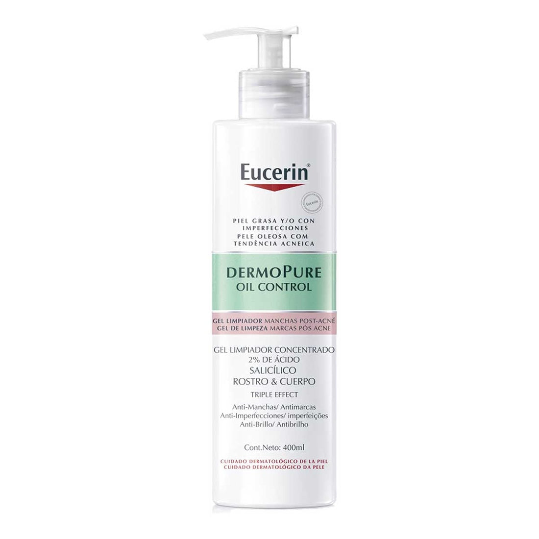 Eucerin DermoPure Oil Control gel limpiador concentrado 400 ml