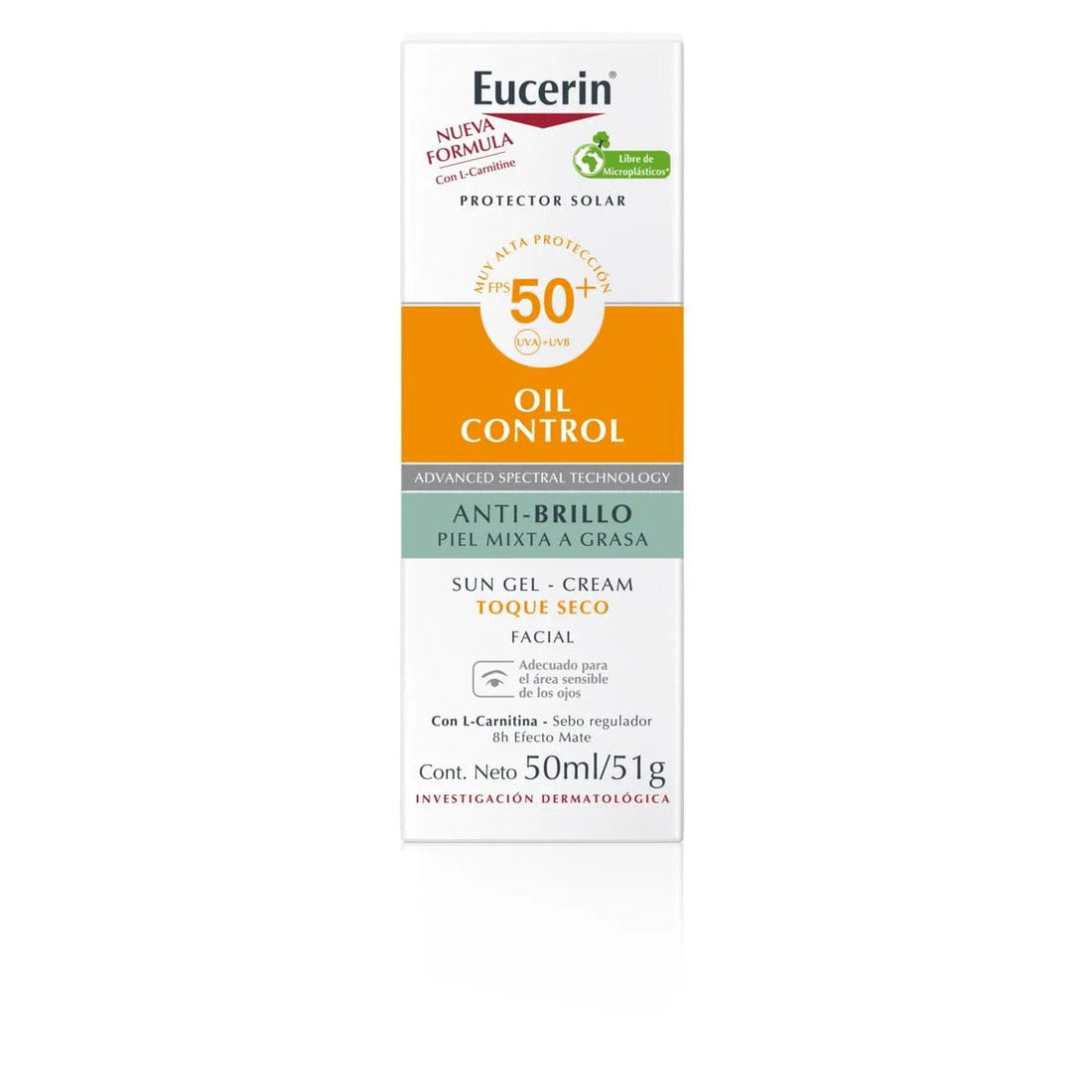 Eucerin Sun Face Oil Control FPS 50+ 50 ml