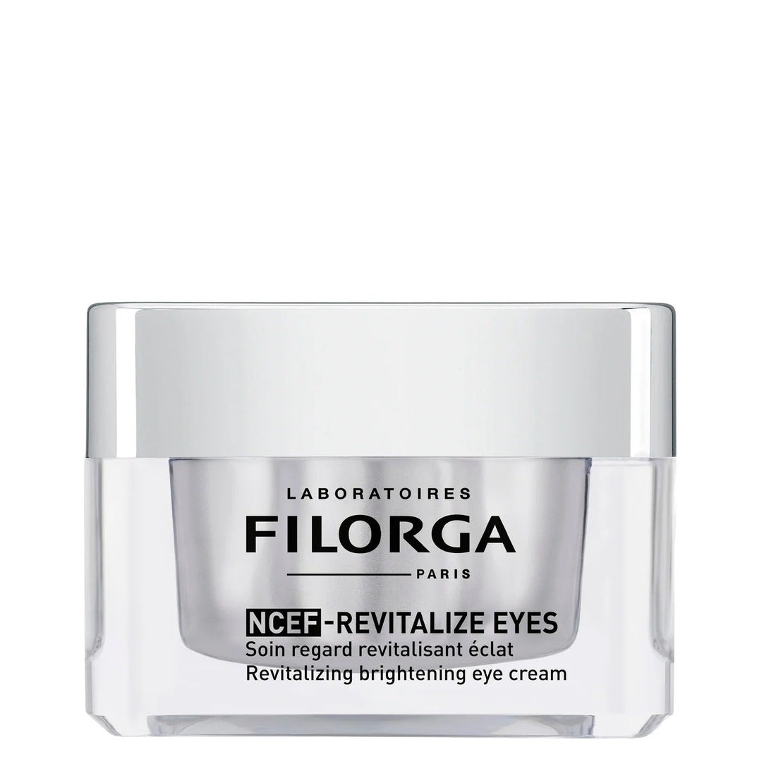 Filorga NCEF Revitalize Eyes, vista frontal sobre fondo blanco