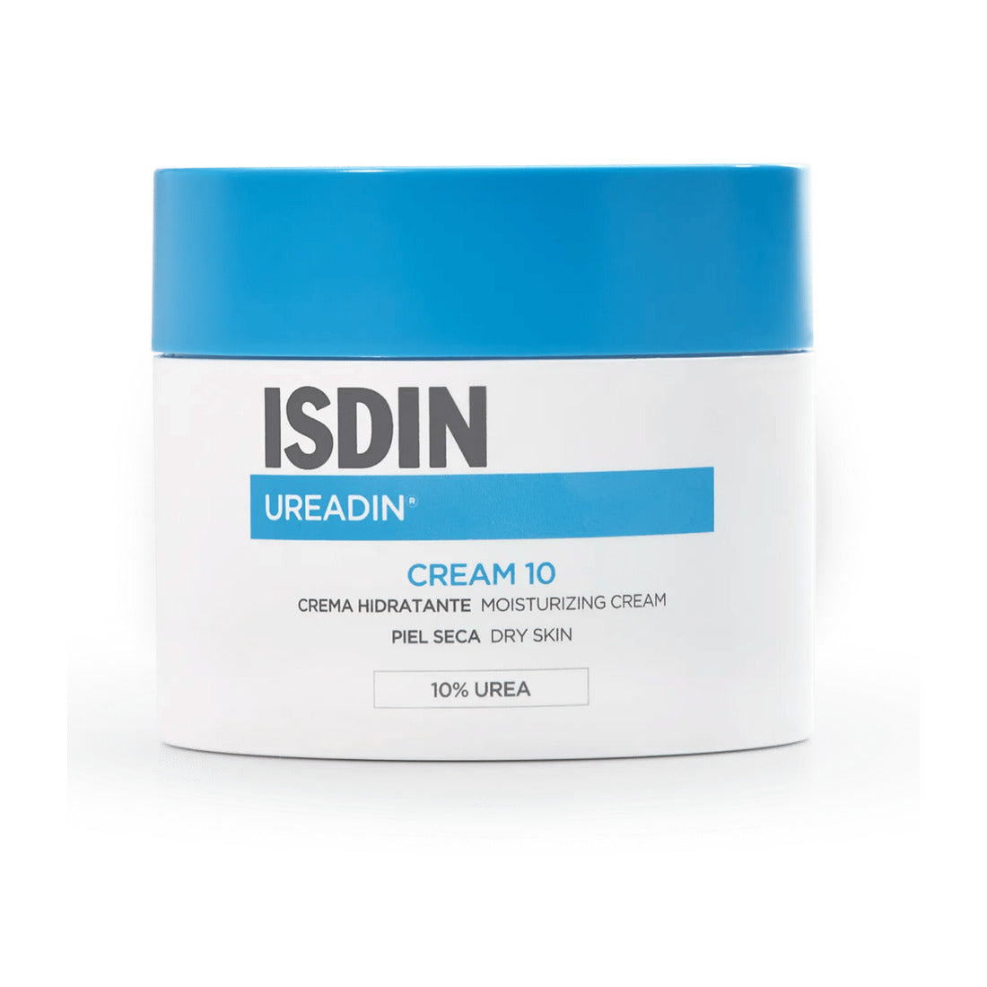 Isdin Ureadin Cream 10, tarro de 300 ml sobre fondo blanco