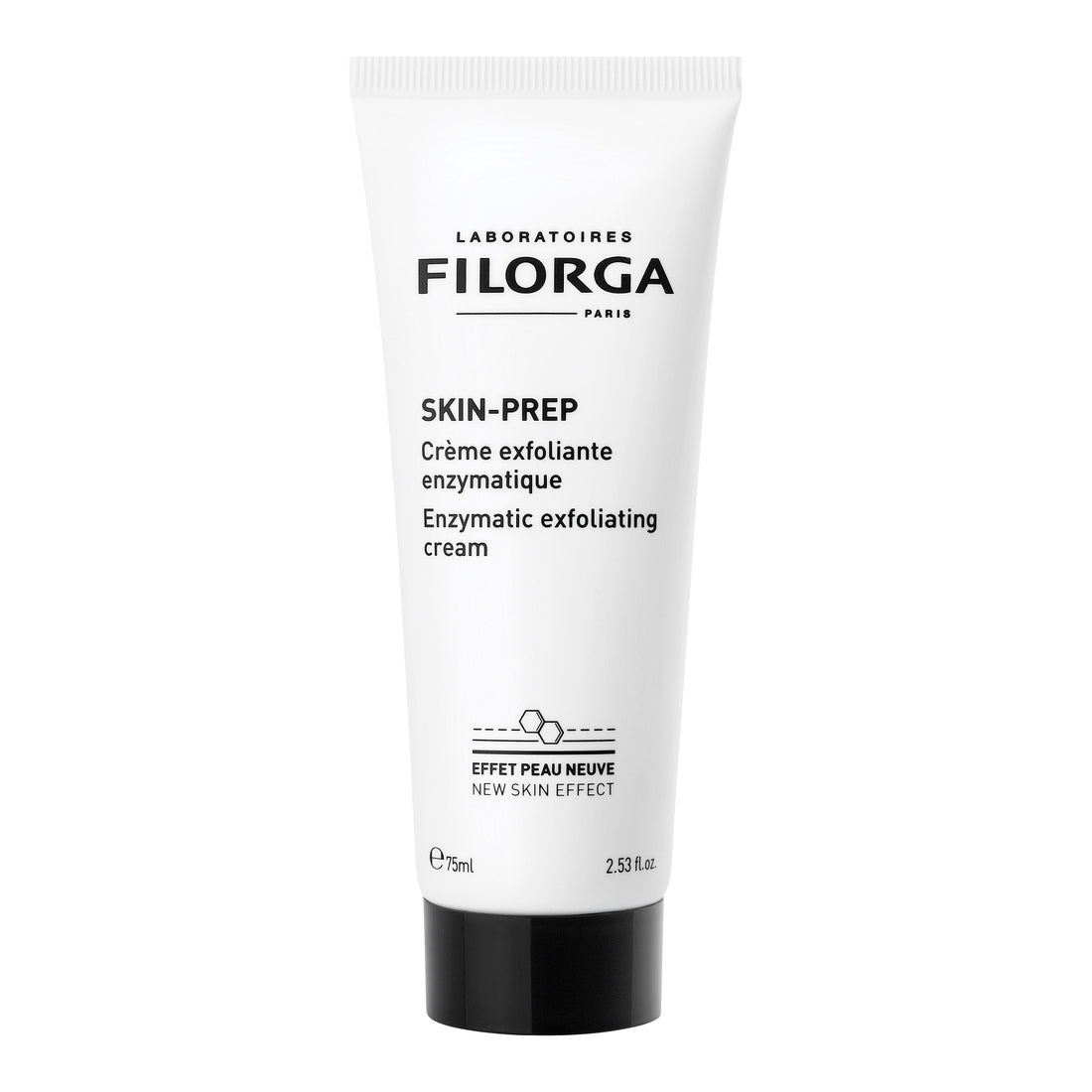 Skin-Prep crema exfoliante, fotografía de catálogo sobre fondo blanco