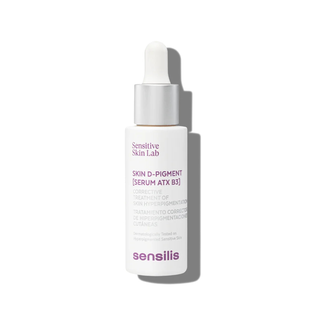 Skin D-Pigment (Serum ATX B3), fotografía de catálogo sobre fondo blanco