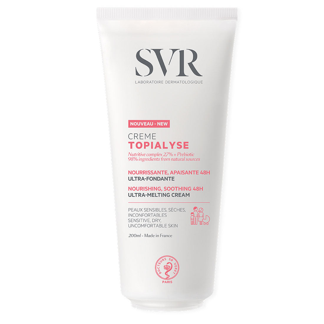 SVR Topialyse Creme (400mL) — presentación 200 ml